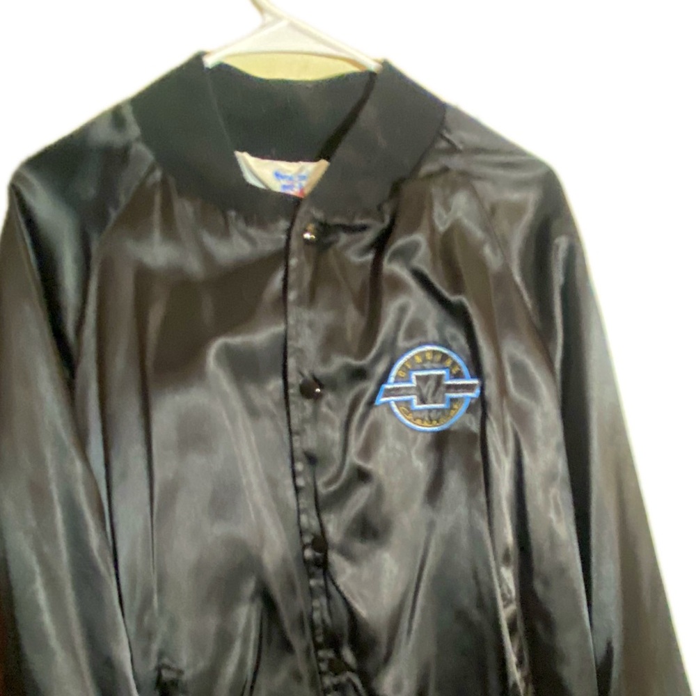 Vintage 2XL Genuine Chevrolet Satin Jacket Size 2XL. Pockets, lined West ark